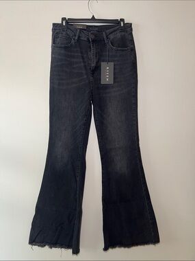 Risen Jeans Women's Black Flared Jeans